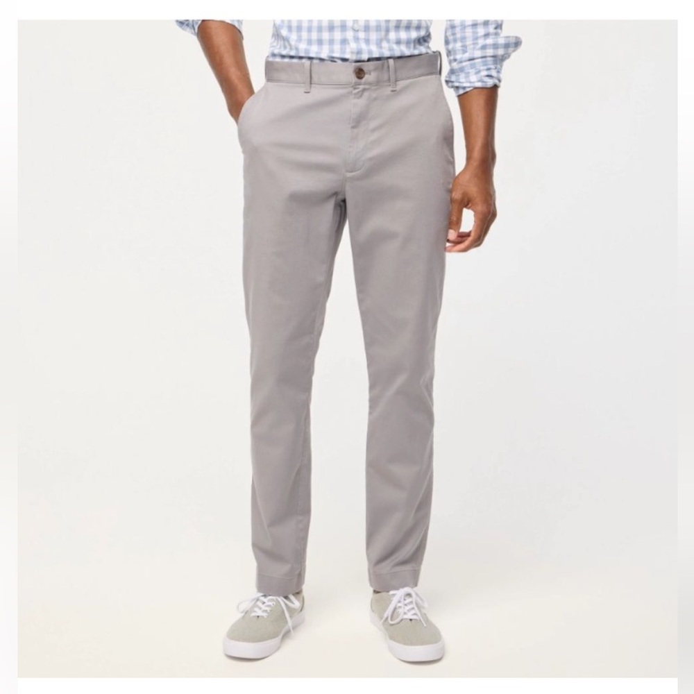 J Crew Pants 36 Flex Athletic Slim Fit Chino Gray
